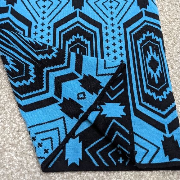 (2/$25) Cleo patterned bodycon pencil skirt blue - Picture 8 of 10